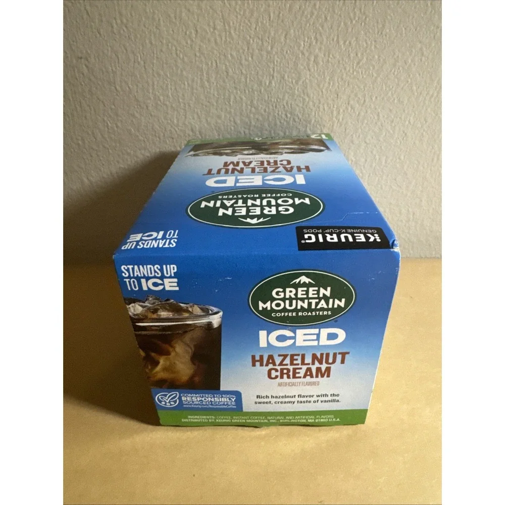 Green Mountain Iced Hazelnut Cream Keurig K-Cup Coffee‎ Pods 36 Count New